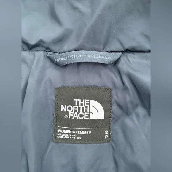 The North Face Women’s Small Navy Blue Gotham Il Hooded 550 Down Puffer Jacket - Picture 3 of 14